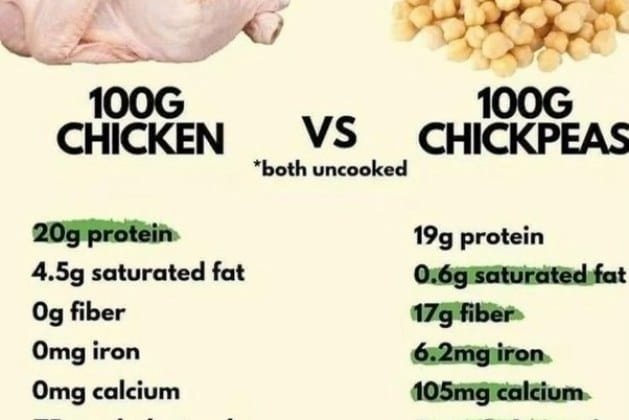 Chicken vs. Chickpeas 🧆👍👍👍👍  .